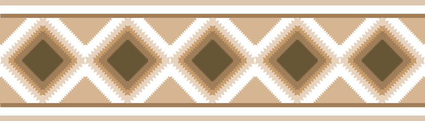 Intricate geometric ethnic border design,Border seamless patterns for fabric print,textiles,invitations frame,cultural themes,Earthtone geometric tribal border for vintage fashion,tribal stripe vector