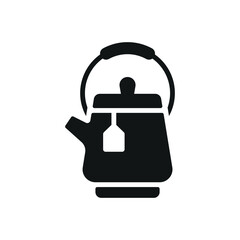Obraz premium Tea kettle icon with a sleek and elegant design, perfect for enriching culinary, kitchenware, or lifestyle-themed projects