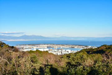 日本平から眺める駿河湾の風景