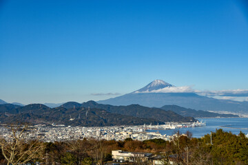 日本平から眺める冬の絶景　富士山