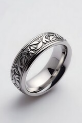 wedding ring with intricate design
