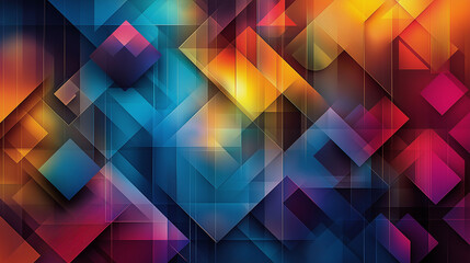 Obraz premium A retro-inspired digital background featuring glowing grid lines, dark spaces, and neon blue highlights, reminiscent of 80s sci-fi aesthetics.