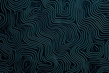 Abstract close-up of a glowing blue digital circuit board, showcasing intricate connections and technological design on a black background.
