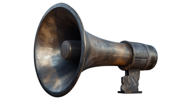 megaphone isolated on white transparent background
