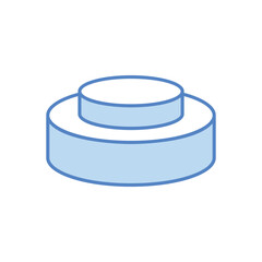 Cpu Cell icon. Computer hardware icon design. vector graphic