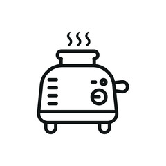 Toaster icon with a sleek and modern design, perfect for enhancing culinary, kitchenware, or lifestyle-themed projects