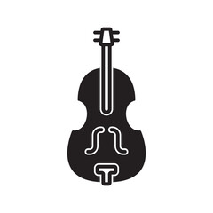 Fototapeta premium Contrabass icon vector