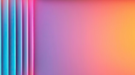 Neon abstract background idea. A vibrant gradient background with colorful lines creating a modern and dynamic look.