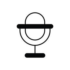 Microphone icon. Computer hardware icon design. vector graphic