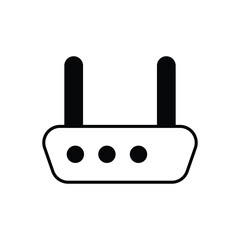 Wi-fi Router icon. Computer hardware icon design. vector graphic