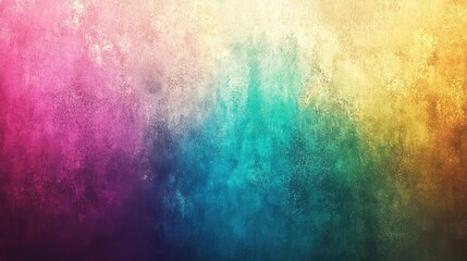 Fototapeta premium Gold pink purple lilac green teal blue abstract background for design. Color gradient, ombre. Colorful, multicolor, mix, iridescent, bright, fun. Neon, grain, noise,grungy