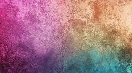 Obraz premium Gold pink purple lilac green teal blue abstract background for design. Color gradient, ombre. Colorful, multicolor, mix, iridescent, bright, fun. Neon, grain, noise,grungy