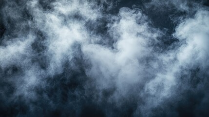 Obraz premium gray grunge smoke texture, dark sky, black night cloud, horror theme background.