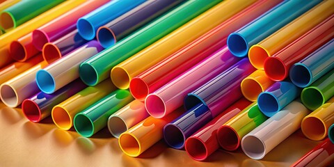 Minimalist Abstract Tubes: Geometric Shapes and Shadows