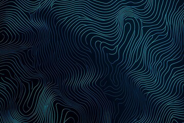 Obraz premium Abstract close-up of a glowing blue digital circuit board, showcasing intricate connections and technological design on a black background. 