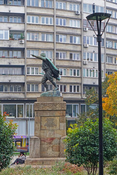 Vojvoda Vuk monument at city park in Belgrade Serbia