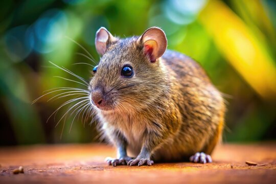 Cuban Jut&iacute;a Conga Rodent - Small Mammal Photo,  Rare Cuban Wildlife, Endangered Species,  Native Cuban Animal