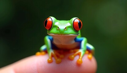 Obraz premium red eyed tree frog