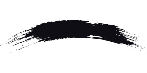 Brush strokes templates, vector grunge paintbrush