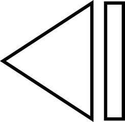 Media control icon. Play fast next stop, forward, rewind symbols. Vector interface  isolated on transparent background. Ui elements. Music player buttons. Video controls. Play