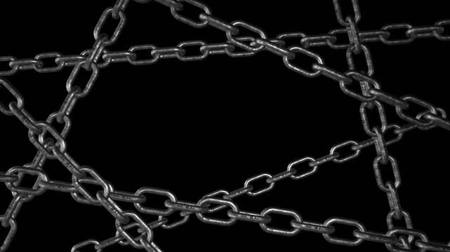 chains animation with alpha channel.