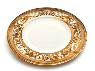 gold-plated dinner plate