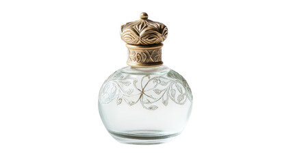 Elegant Tiny Glass Perfume Bottle with Decorative Design Ideal for Fragrance Display and Gift Wrapping.