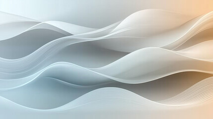 A simple abstract background with smooth waves of white and gray, offering a clean and modern aesthetic for versatile use.