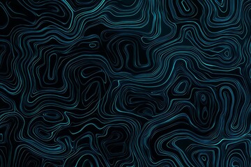 Fototapeta premium Abstract close-up of a glowing blue digital circuit board, showcasing intricate connections and technological design on a black background. 
