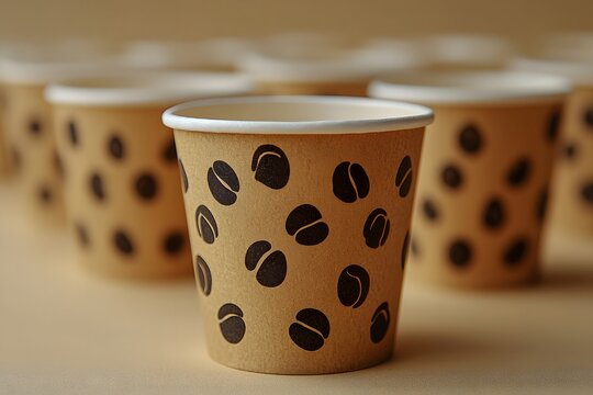 An isolated white plastic cup, perfect for disposable hot drinks, sits on a tableAn isolated white plastic cup, perfect for disposable hot drinks, sits on a table