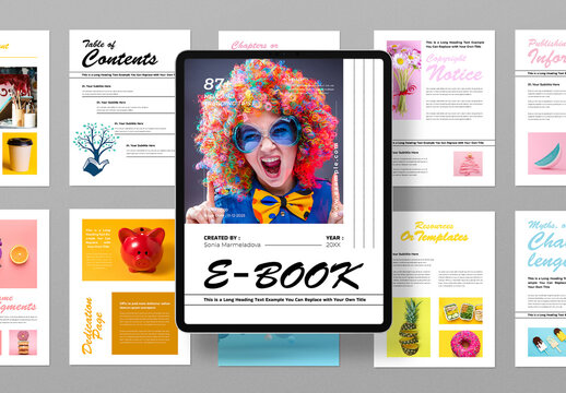 Minimal E book Poetfolio Design Layout Template