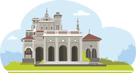 An illustrative guide to Pune's iconic monuments, featuring landmarks like Shaniwar Wada, Aga Khan Palace, and the Pataleshwar Cave Temple