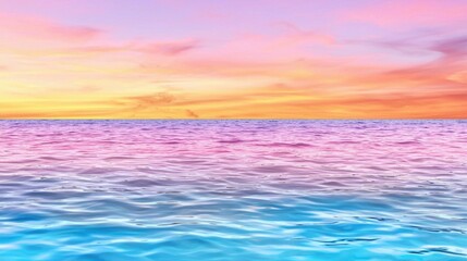 Obraz premium Soft gradient sunset sky with warm pink and orange tones