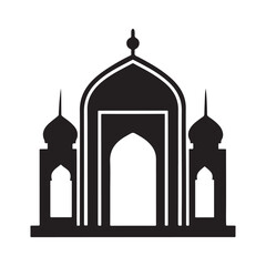 islamic shape, mosque, mosque door vector