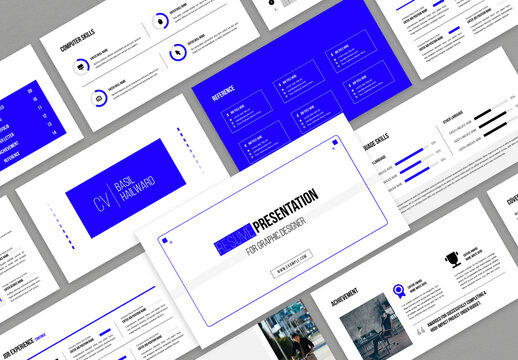 Creative Resume Presentation Template for Graphic Designers