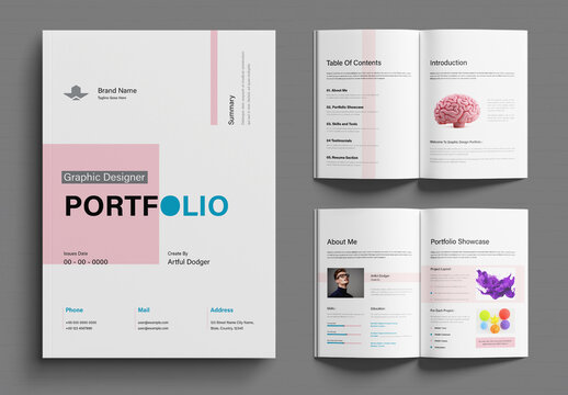 Modern Graphic Designer Portfolio Template