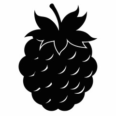 Boysenberry Fruit Silhouette Vector Art