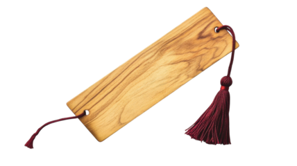 Elegant Wooden Bookmark with Tassel: A Perfect Accessory for Book Lovers and Gift-Giving.