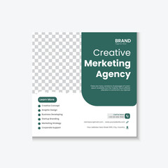 creative Merketing social media post design