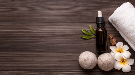 Spa day essentials:  Relaxing aroma, soft towel, and bath balls.