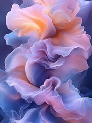 Abstract swirling pastel colors. (2)