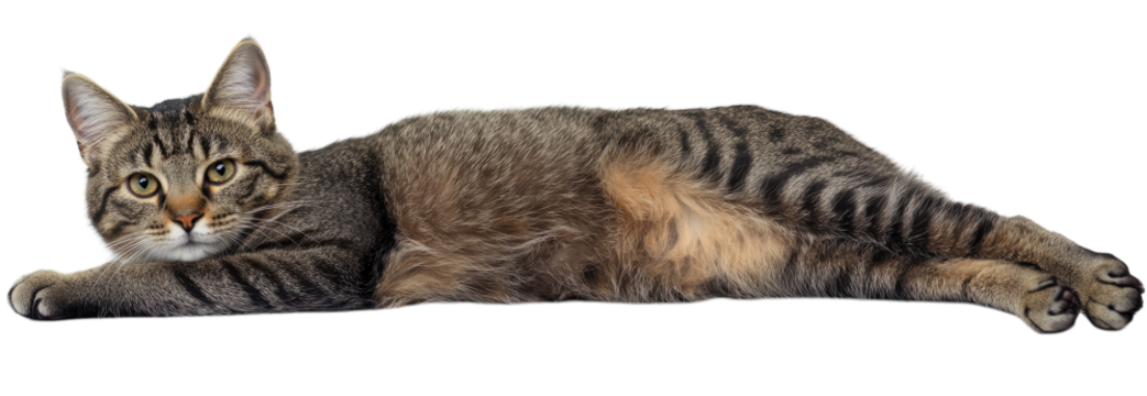 Cute Cat on a White Background Perfect for Pet-related Businesses or Online Marketing Materials - Ideal for Blogs, Social Media, and Print Projects.