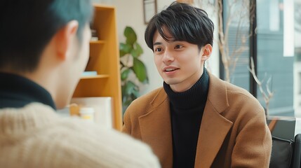 Professional mentoring session oneonone guidance a relaxed office environment