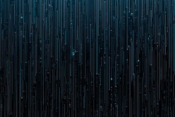 Abstract close-up of a glowing blue digital circuit board, showcasing intricate connections and technological design on a black background.
