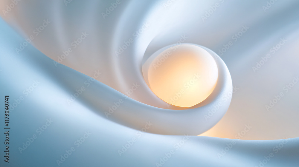 Aufkleber a close-up of a white and light blue blurred background, with soft, dreamy tones creating a serene a