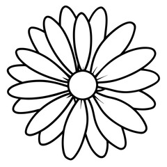 Daisy Delight line art art vector
