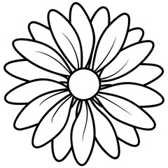 Daisy Delight line art art vector