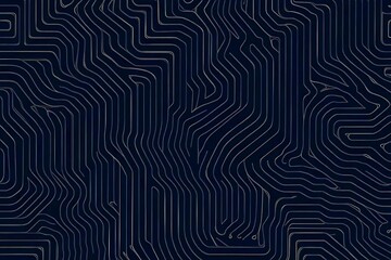 Abstract close-up of a glowing blue digital circuit board, showcasing intricate connections and technological design on a black background.
