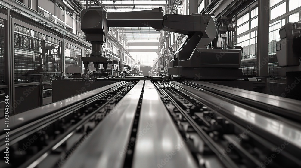 Poster advanced intelligent robot arms in modern automation environment