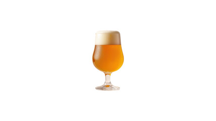 glass of beer on transparent background